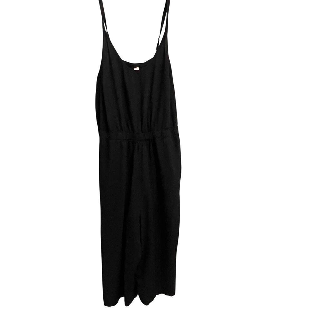 Swim Cacique 18/20 Black Buckle Jumpsuit Coverup Pool Beach Black Pockets Women
